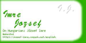 imre jozsef business card